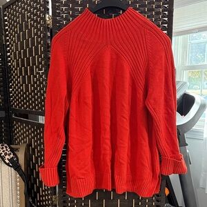 Talbots Vibrant Red Cowl Neck Sweater